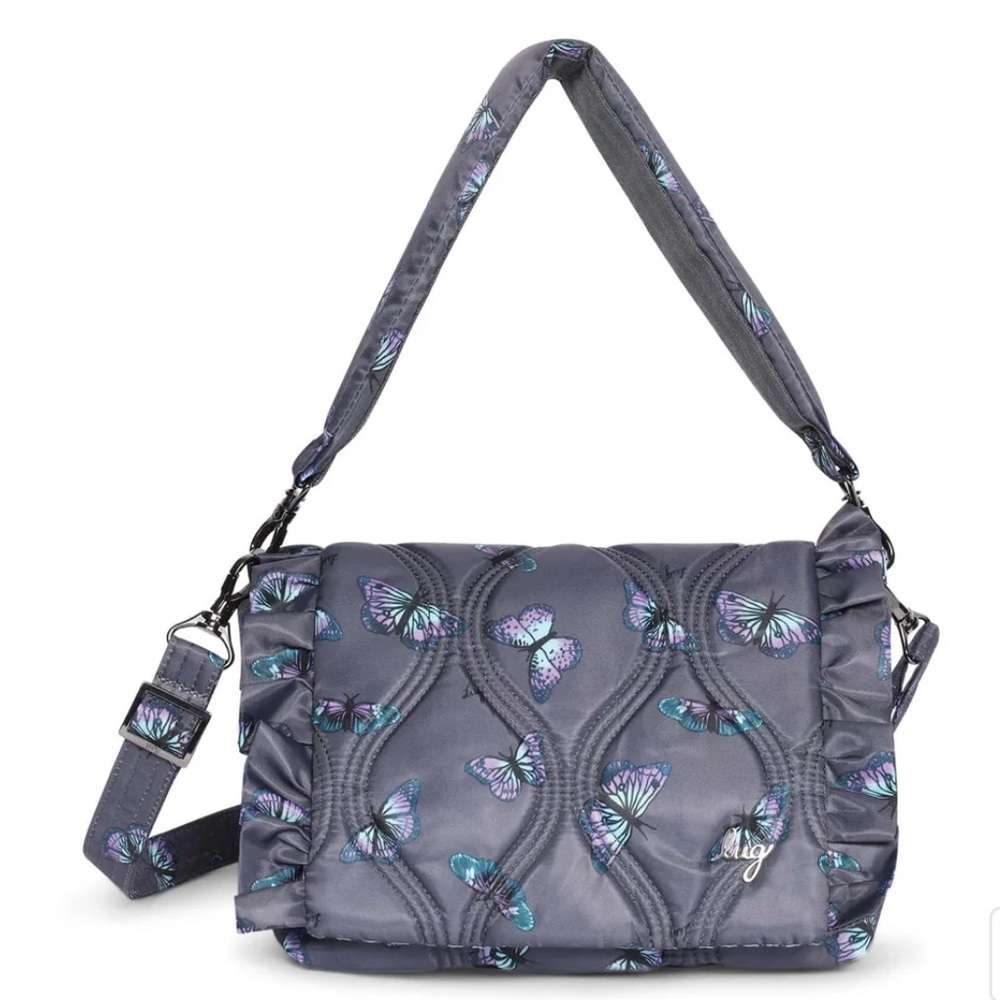 Lug Conga Shoulder Bag in Butterfly Grey.